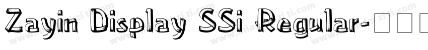 Zayin Display SSi Regular字体转换
